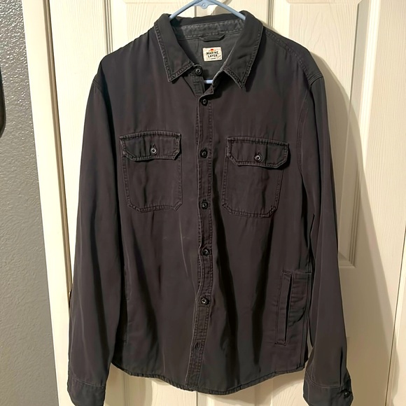 Marine Layer size large washed gray shacket - Picture 1 of 8